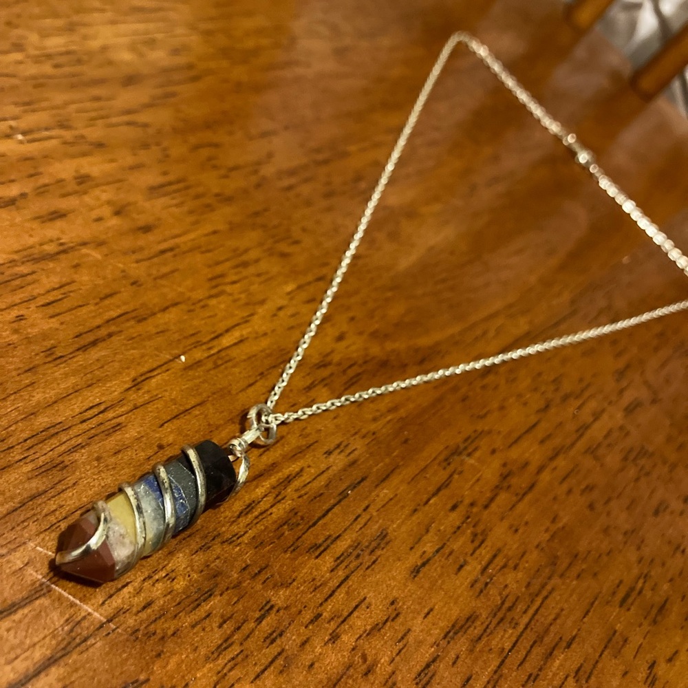 Wire wrapped necklace